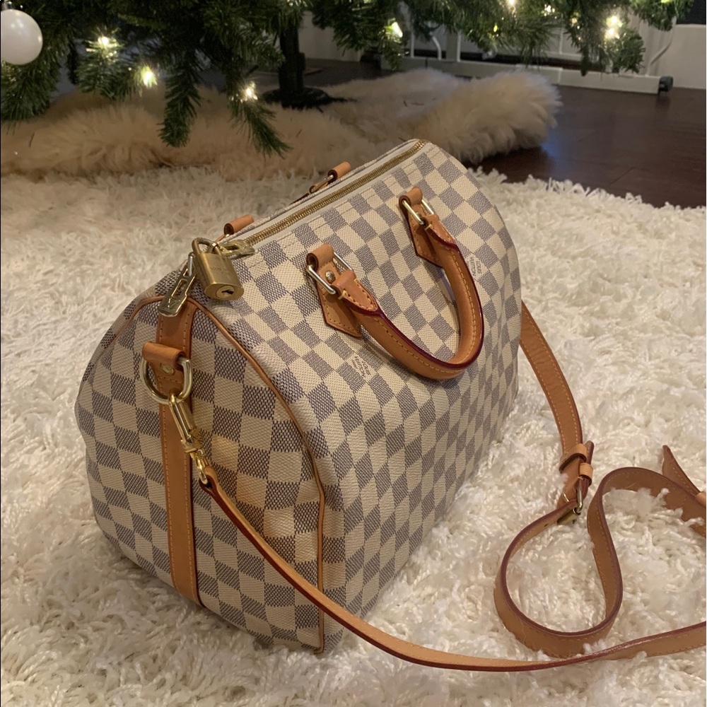 Louis Vuitton Speedy 30 Bandouliere Damier Azur